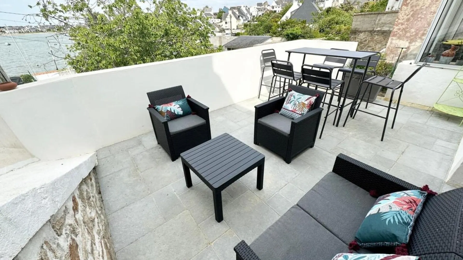 Charmante Maison Terrasse Vue Sur Le Port Locmiquélic